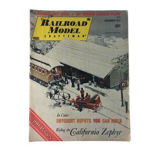 RailRoad Model Magazine Craftsman 1972 Vintage December Train Enthusiast u